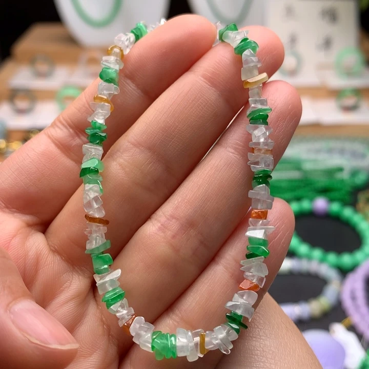 翡翠未镶嵌手链天然缅甸A货翡翠