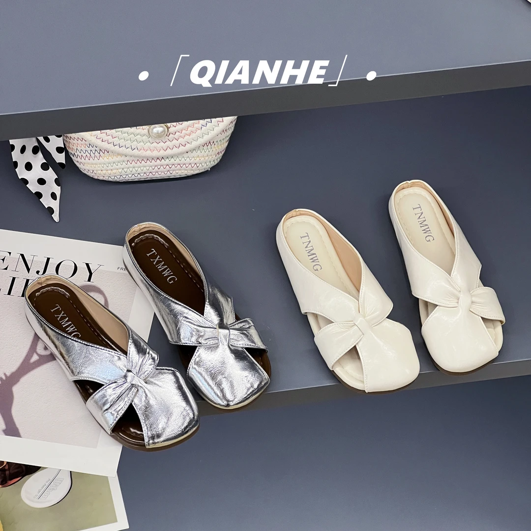 「Qan'h千合女鞋」• 2025夏季外穿穆勒拖鞋镂空包头凉拖鞋（041 ）