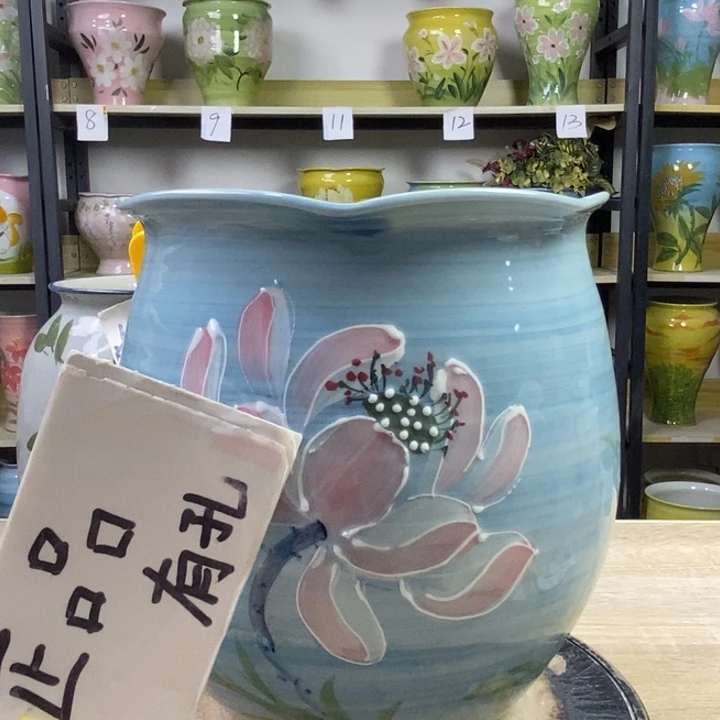 景德镇高温陶瓷花盆