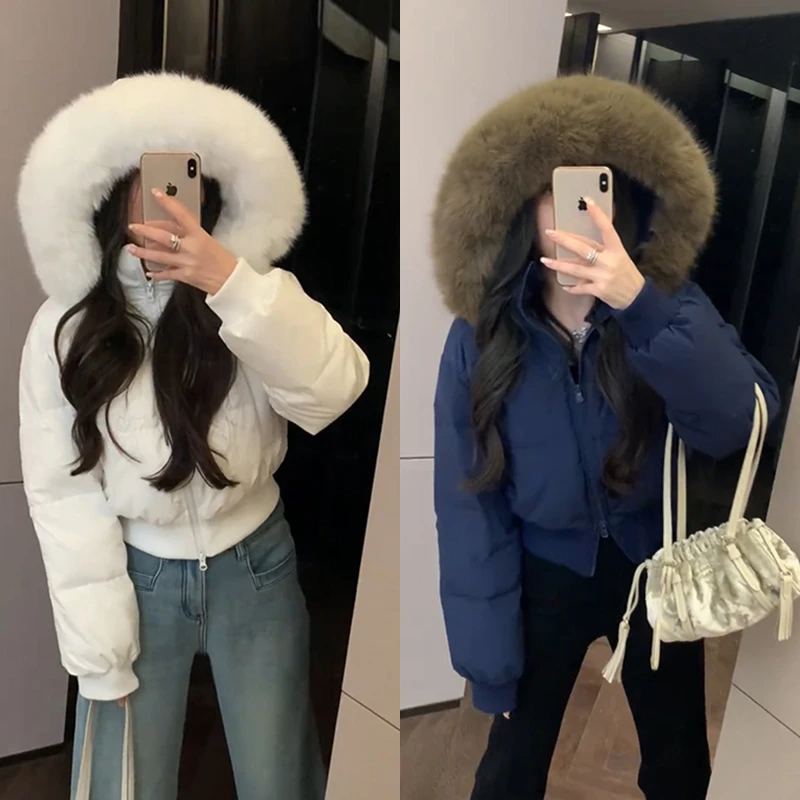 【mimius】喵喵 芬兰雪境～大毛领连帽加厚短款外套 汉服F12120