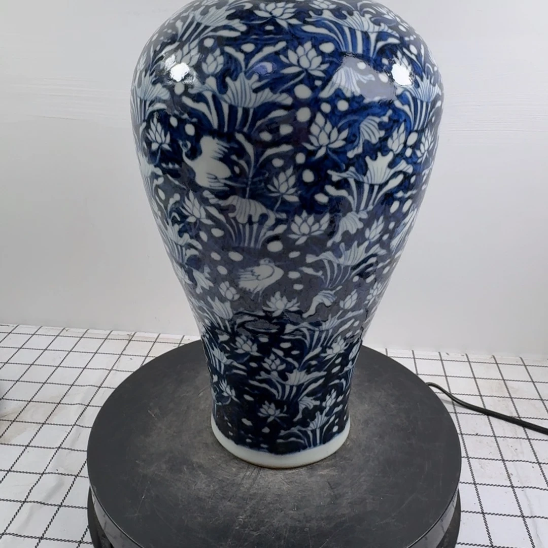 瓶青花花卉纹陶瓷瓶