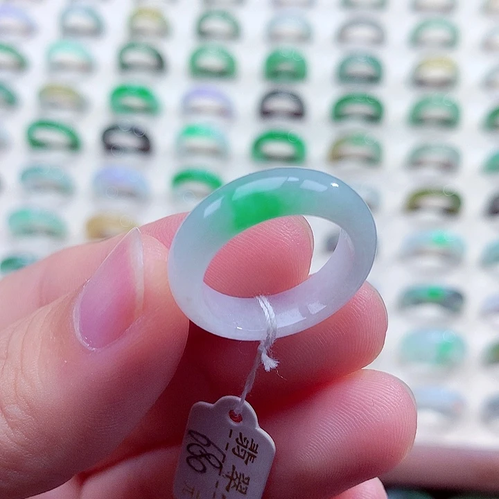 翡翠未镶嵌戒指17号