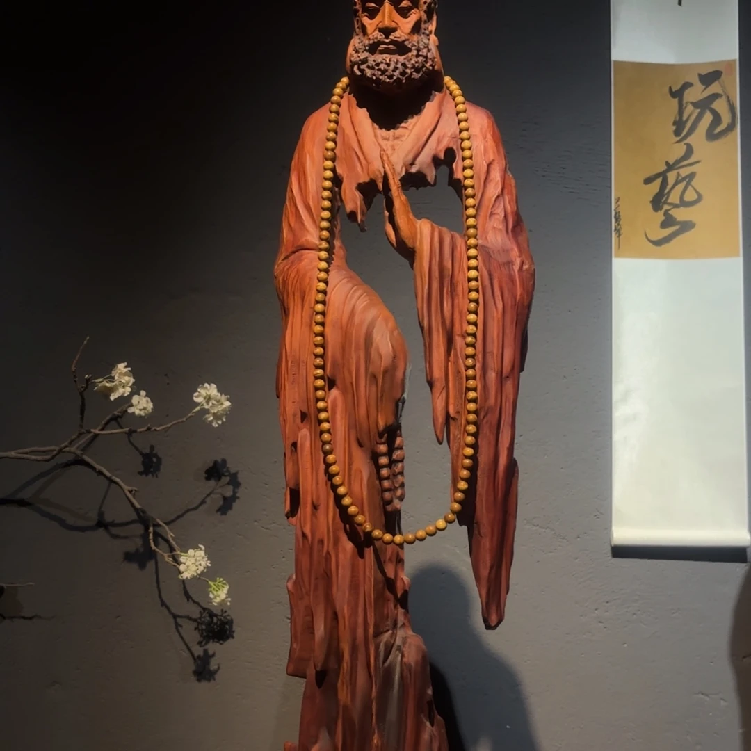 6***y花梨木类达摩祖师悟禅