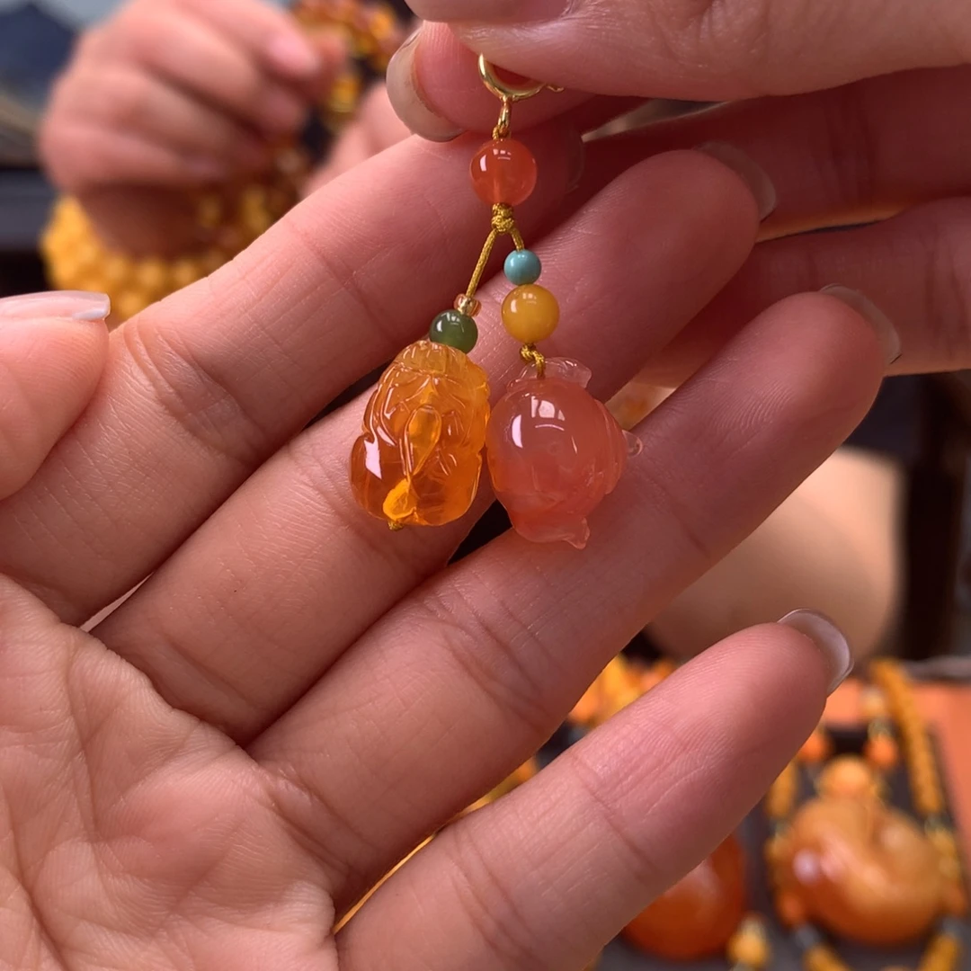 未镶嵌吊坠(不含链)琥珀天然