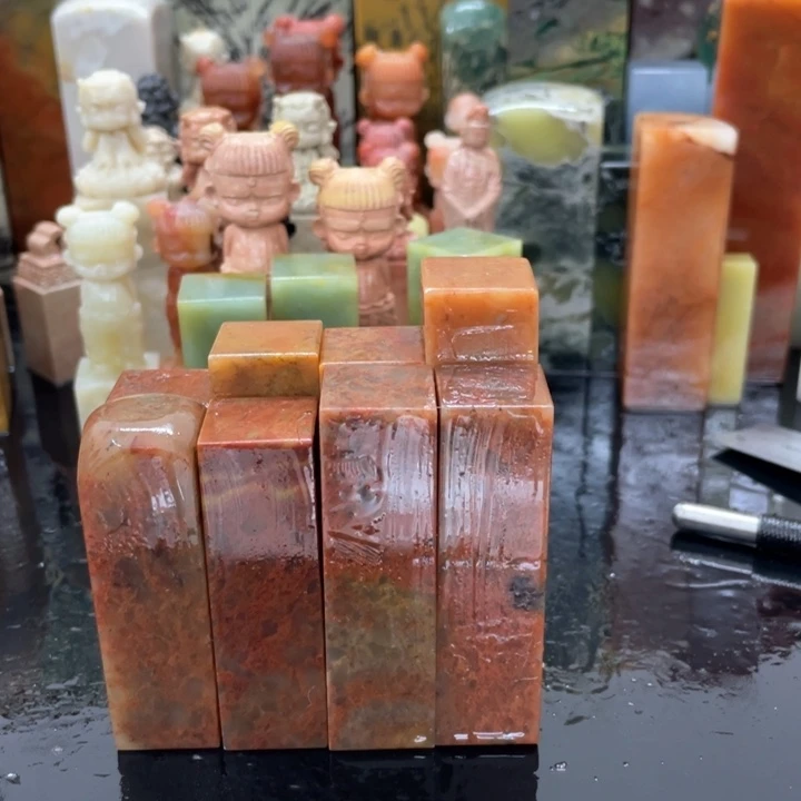 青田石水***象混合各种石