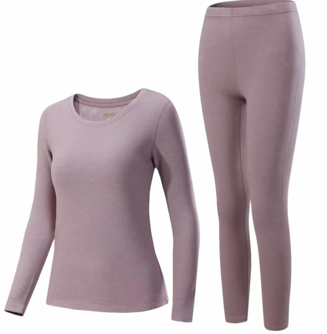 5069-保暖套装纯色棉毛衫保暖冬季中老年女