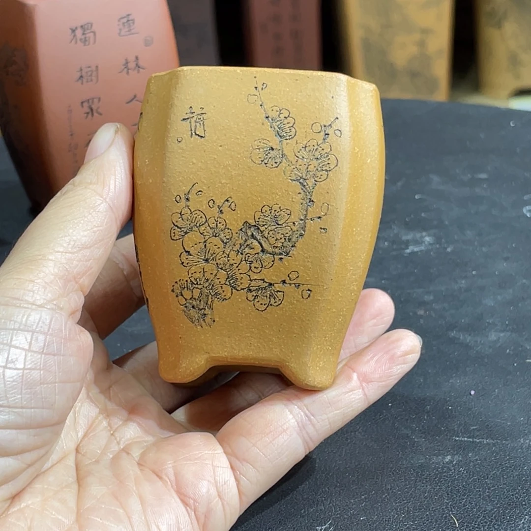 紫砂花盆紫砂壶中