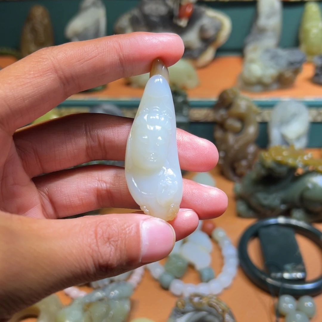 和田玉未镶嵌挂件