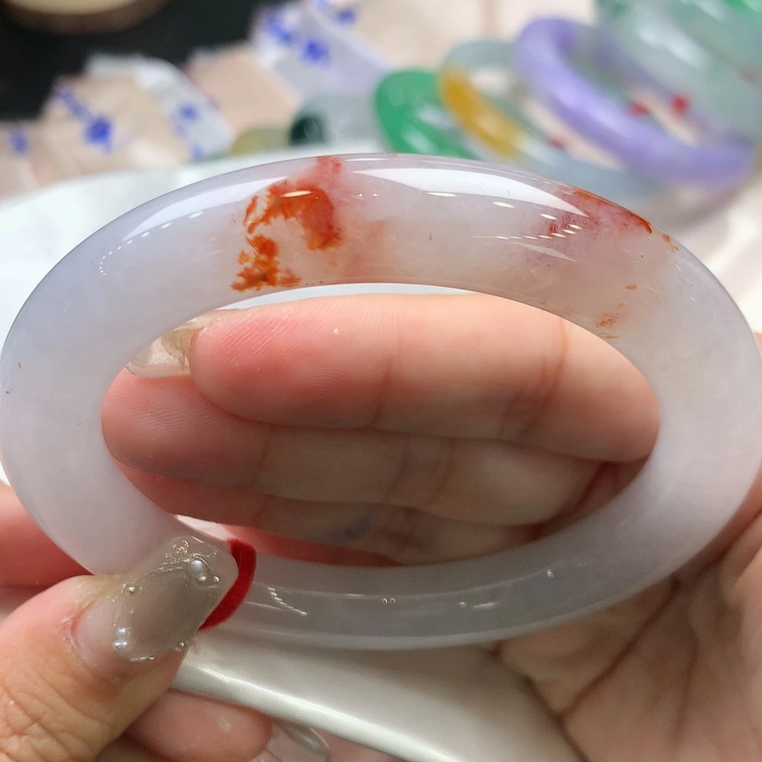 翡翠未镶嵌手镯61圆条