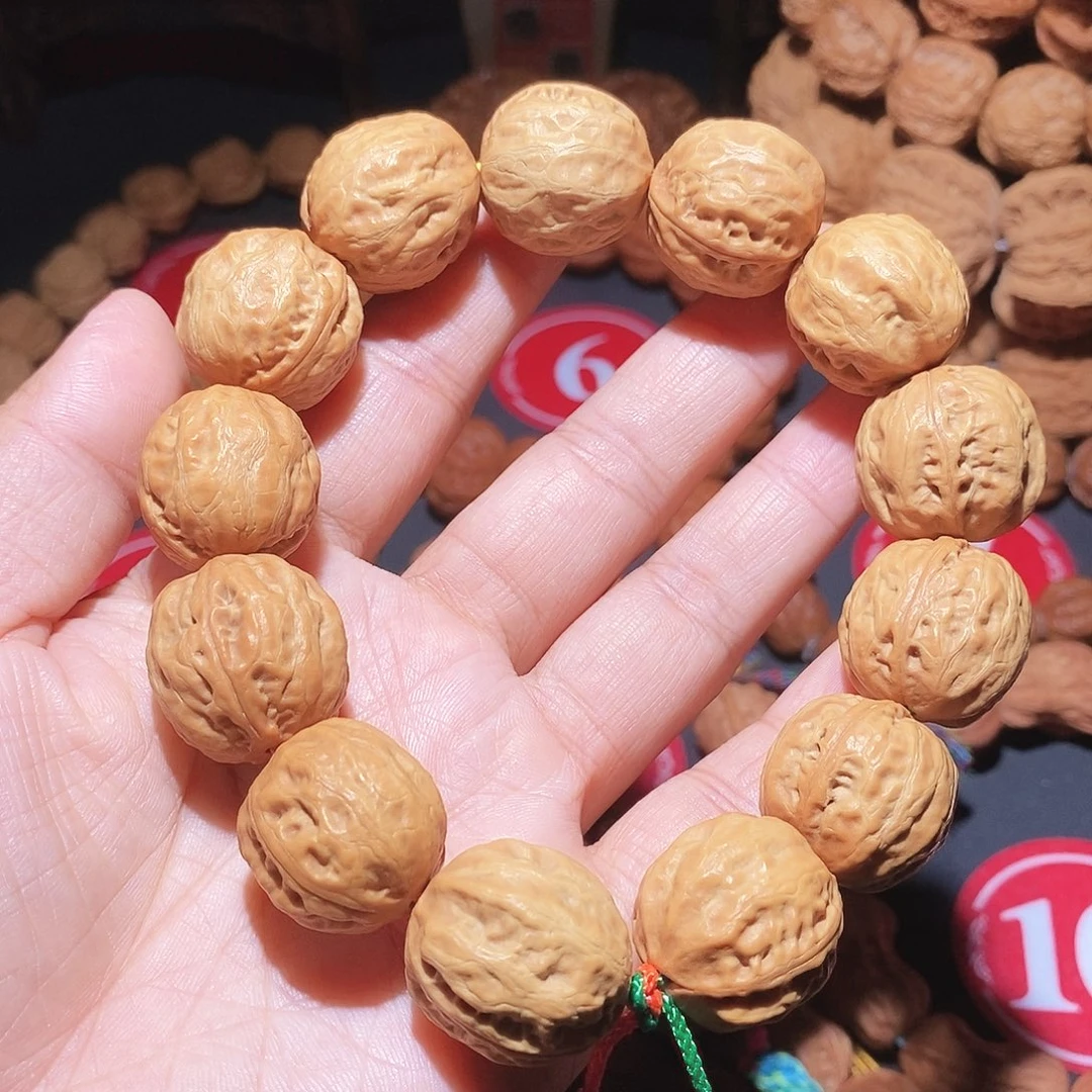 文玩核桃手串20尺光头手串
