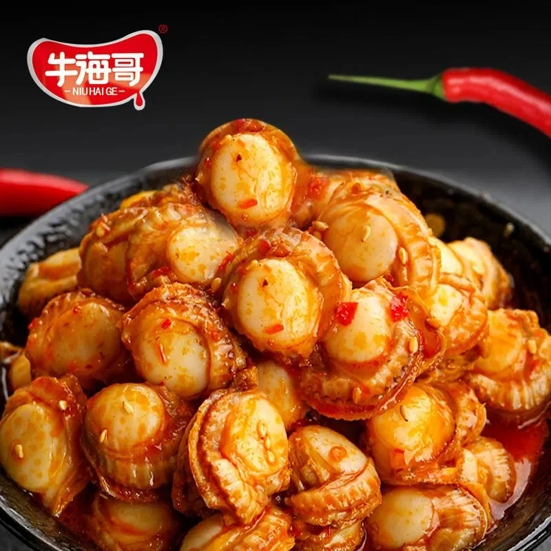 【扇贝】（4：1）深海爆烧即食海鲜休闲解馋零食品