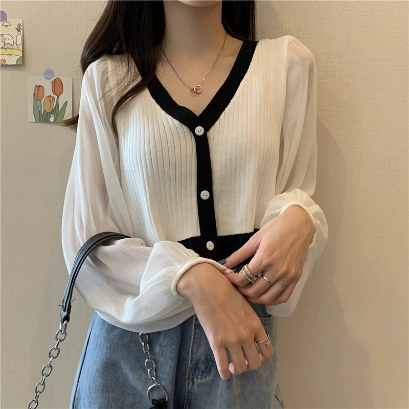 [编码001-040]春夏季居家休闲极简风百搭女款针织衫