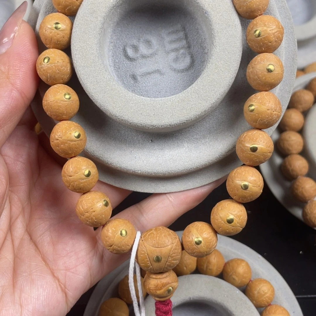 是***吖手串凤眼菩提12➕铜钉新籽