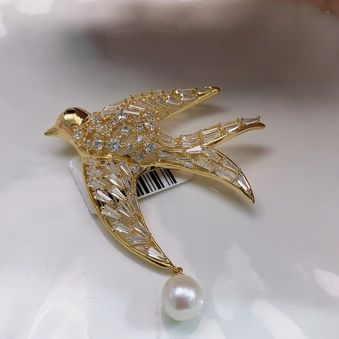 未镶嵌特价福利极光天然胸针淡水珍珠