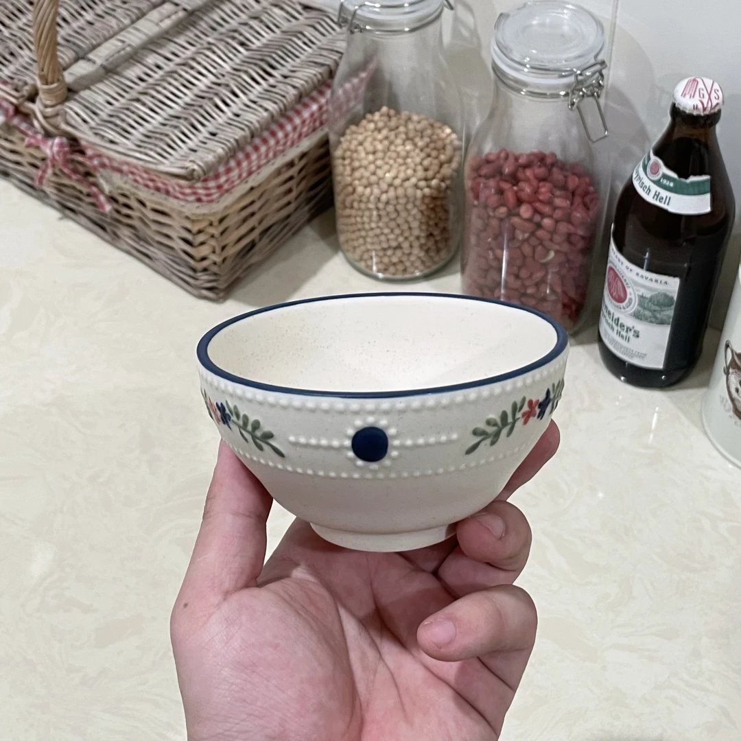 现代艺术LOXF珠花系列餐具/手工陶瓷5寸饭碗