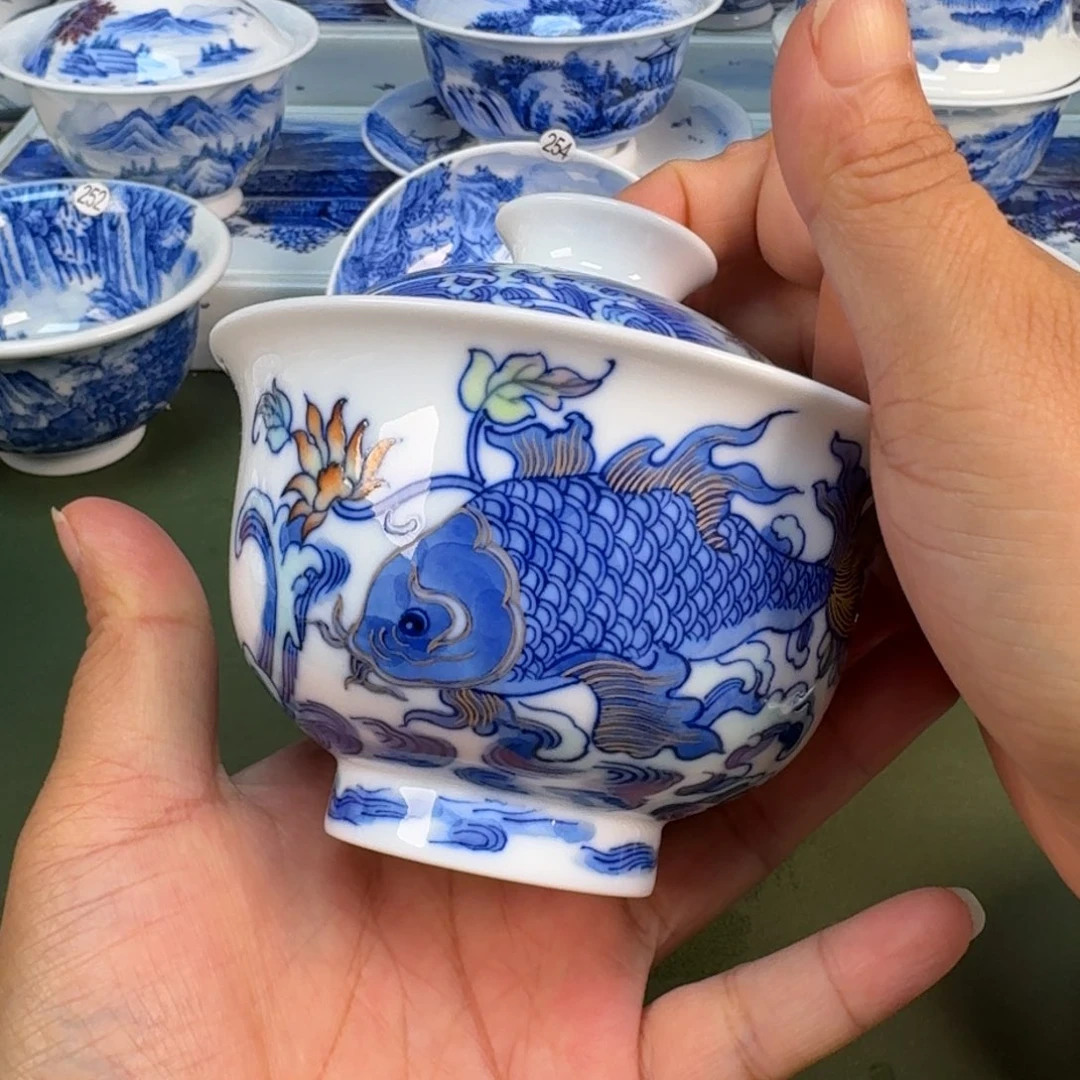 景德镇纯手绘茶具圆圆252