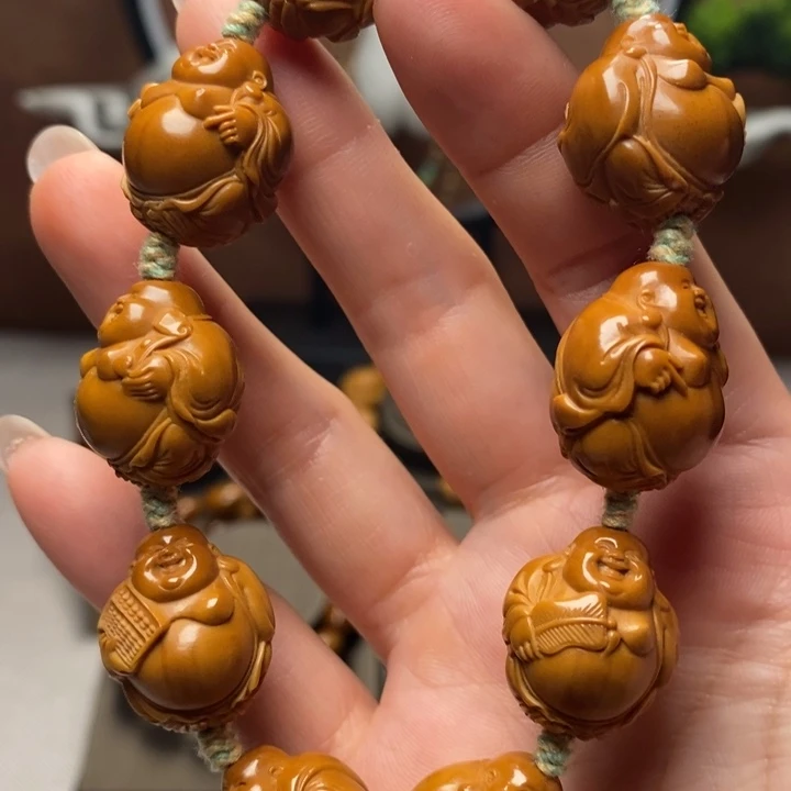 橄榄核吊坠十全弥勒