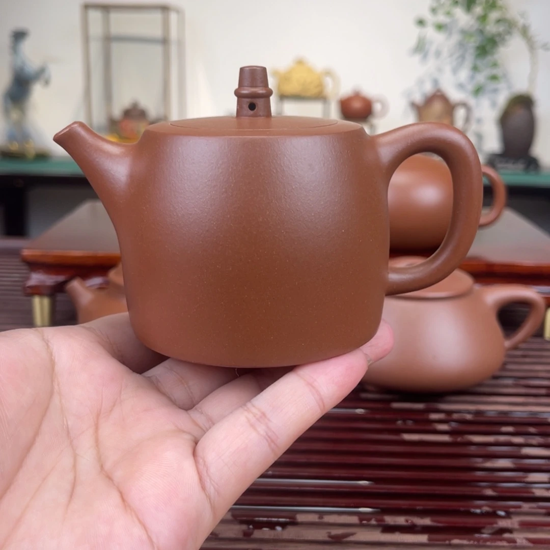 茶壶紫砂200毫升全手工台西紫泥汉铎