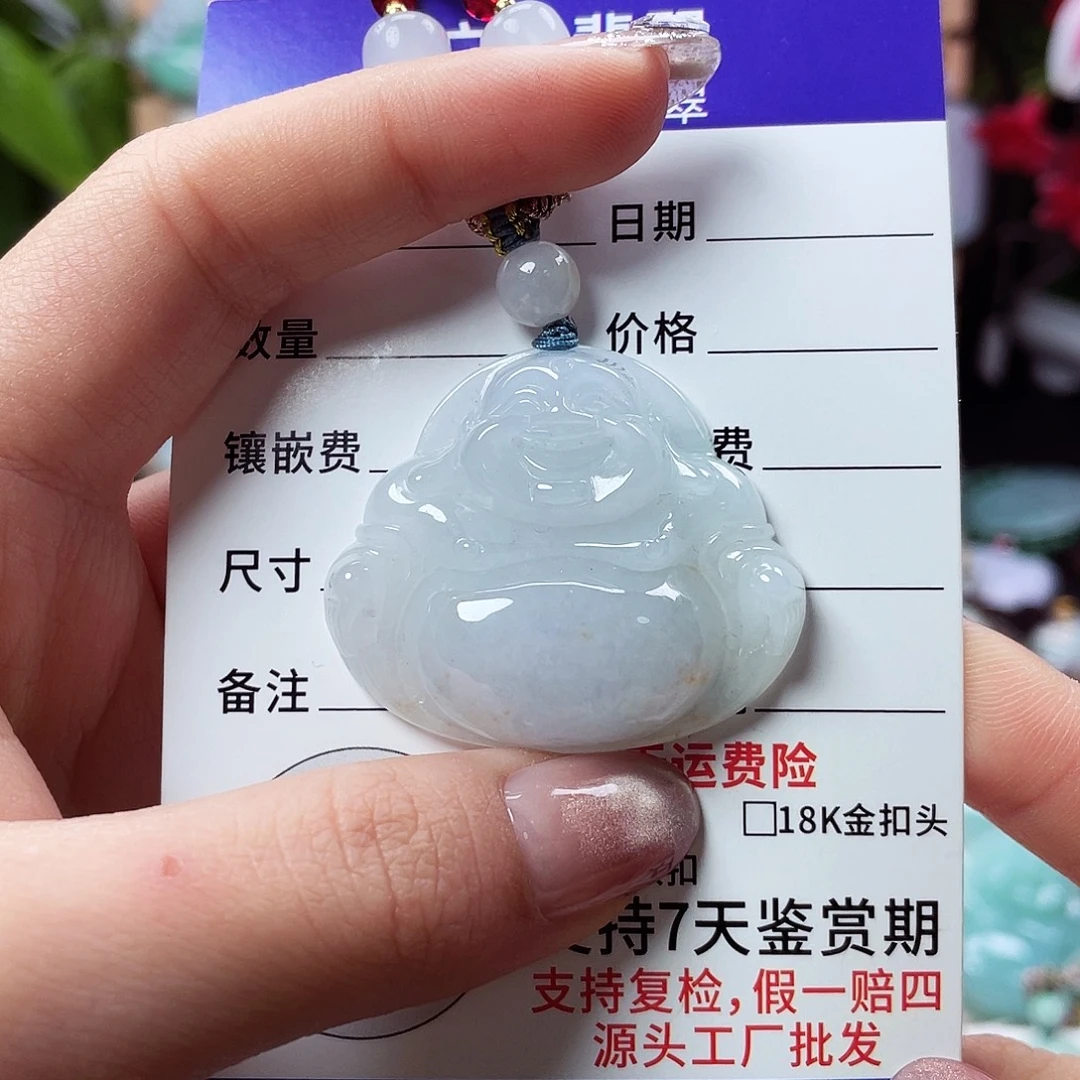 翡翠未镶嵌颈饰佛公20