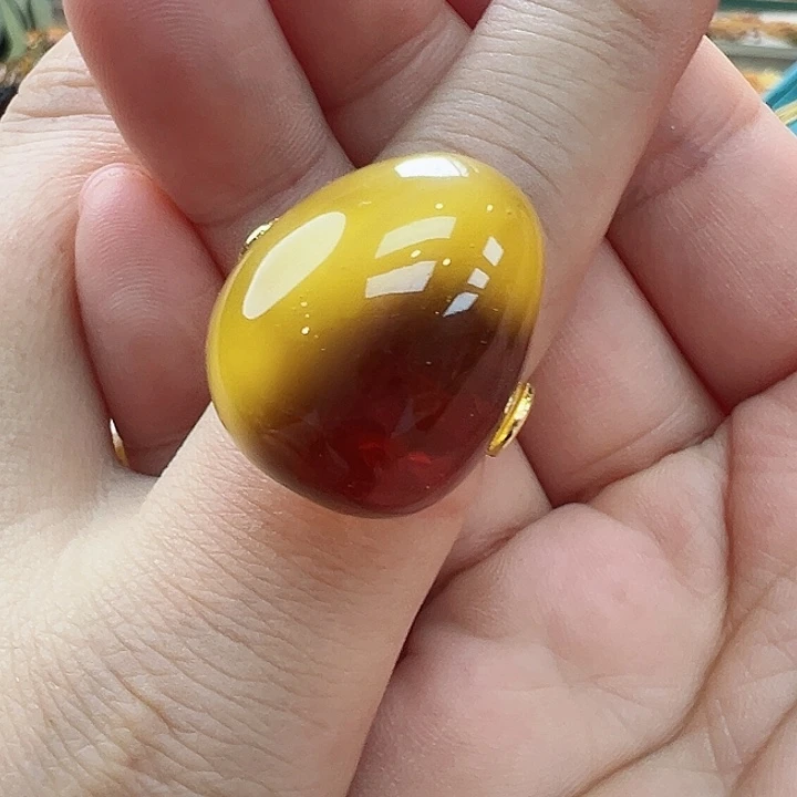 未镶嵌琥珀戒指戒指