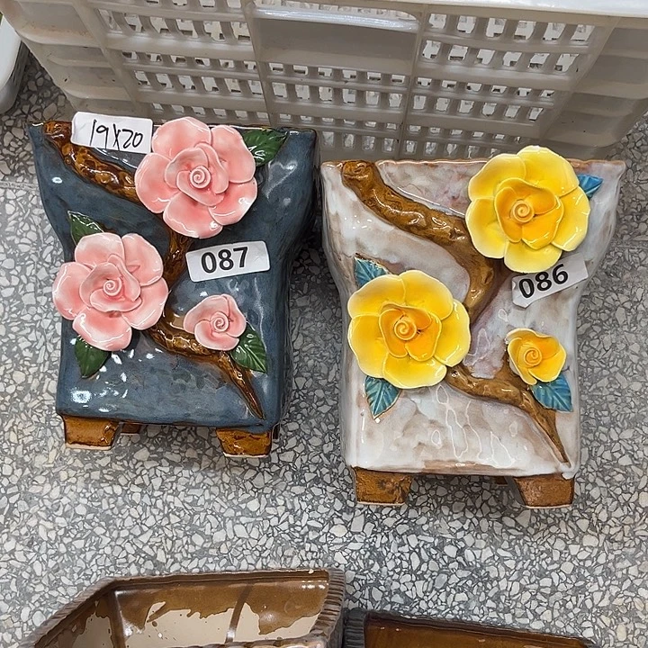 紫砂花盆粗陶材质多肉花盆