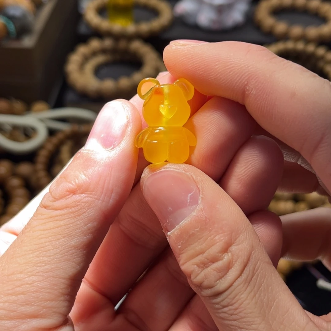 吊坠猴头核桃17猴头配饰小熊全品无瑕