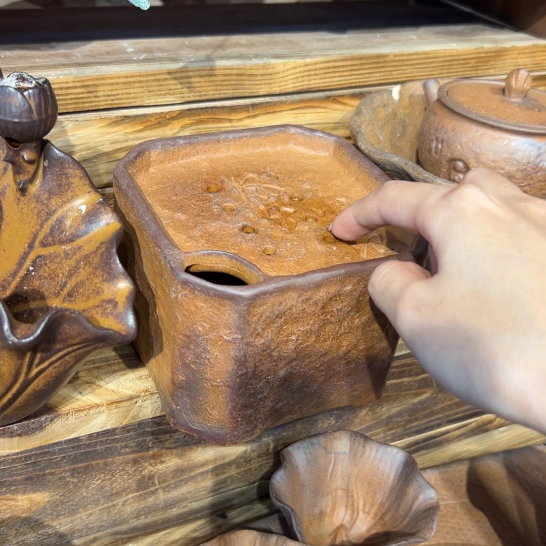 裸烧老岩泥原矿茶具