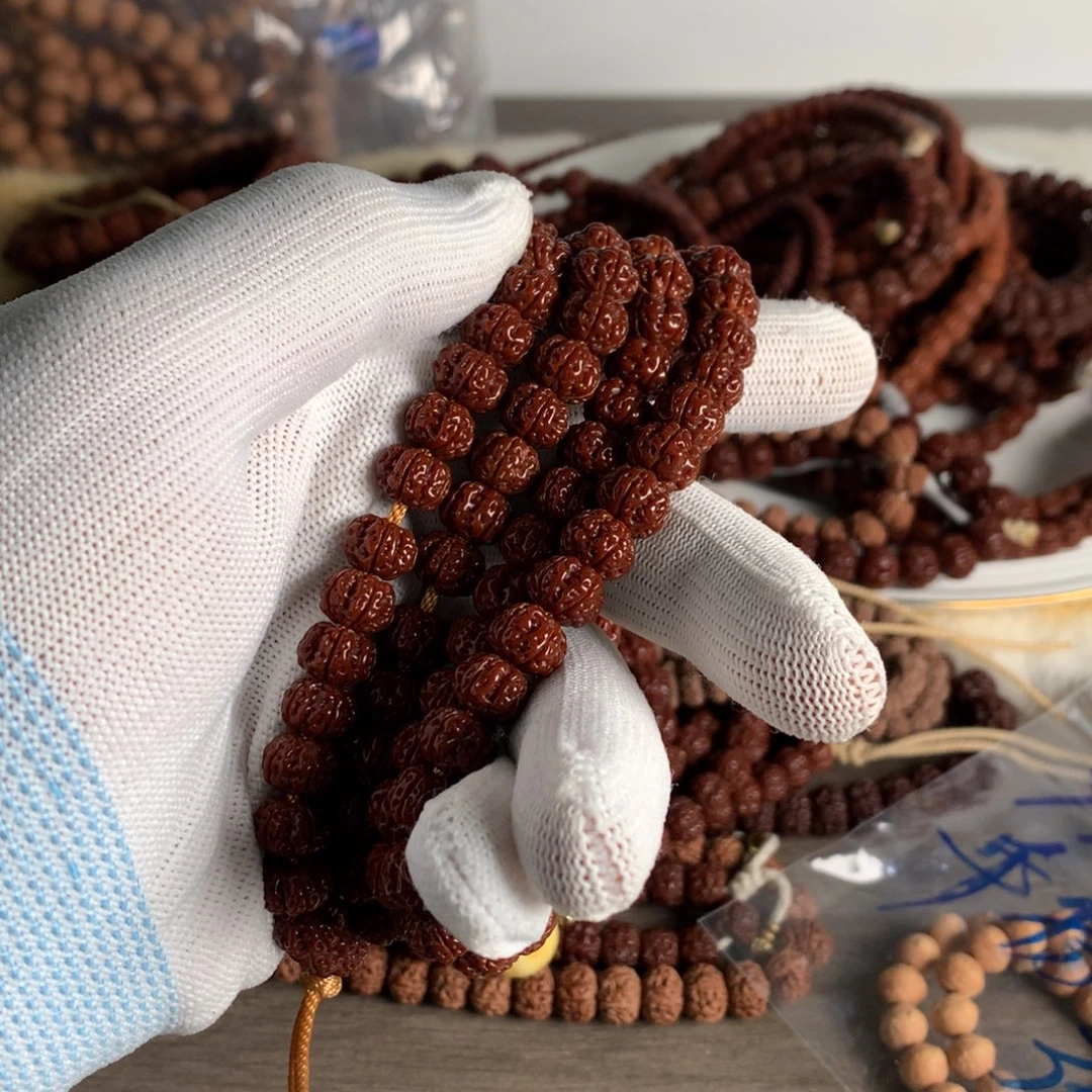 雾***-木质龙爪雪花10mm脖挂