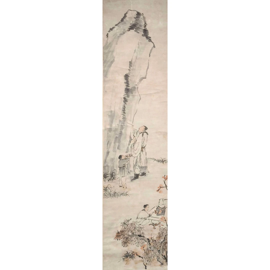 JZnjjbz017《人物》119*32（3.5平尺）纸本立轴