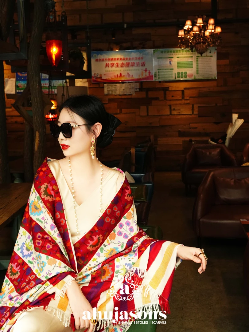 克什米尔pashmina披肩围巾卡尼 100*200  60062-AS02086152