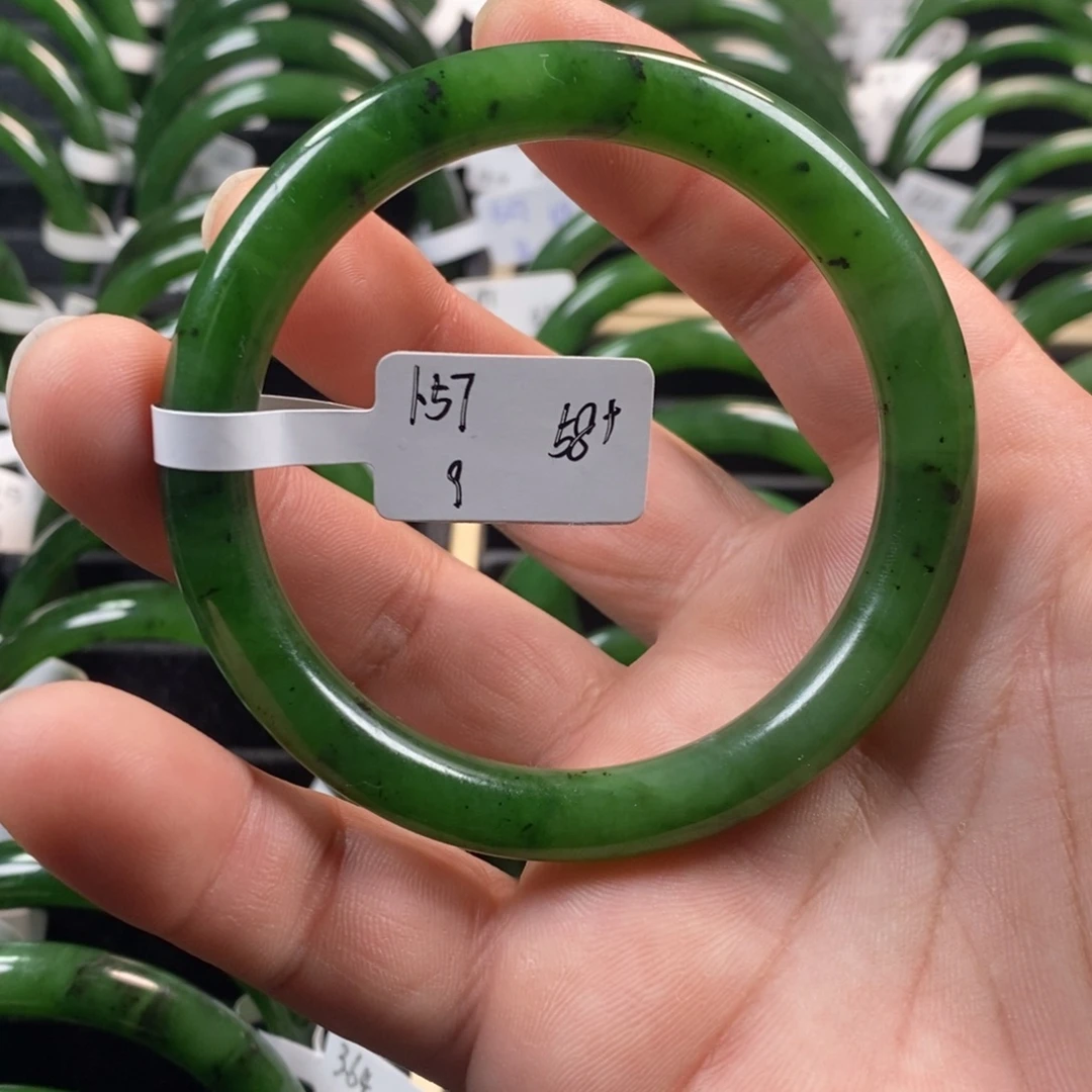 和田玉（碧玉）未镶嵌手镯58