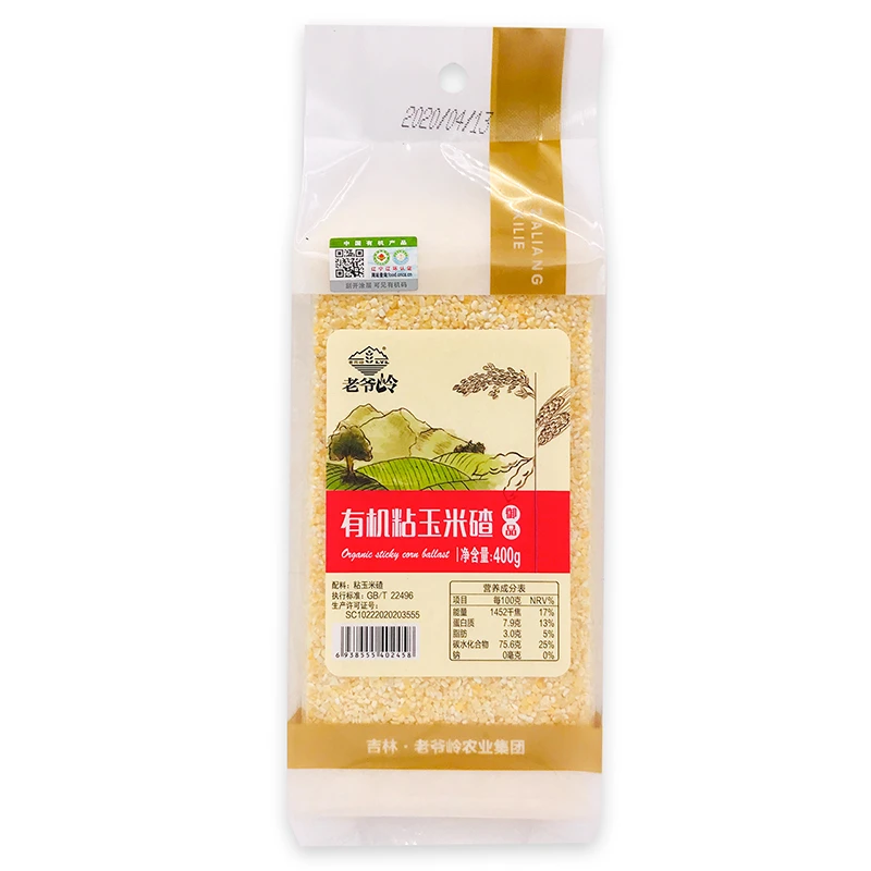 LYL/老爷岭 2025年现磨有机粘玉米碴子400g