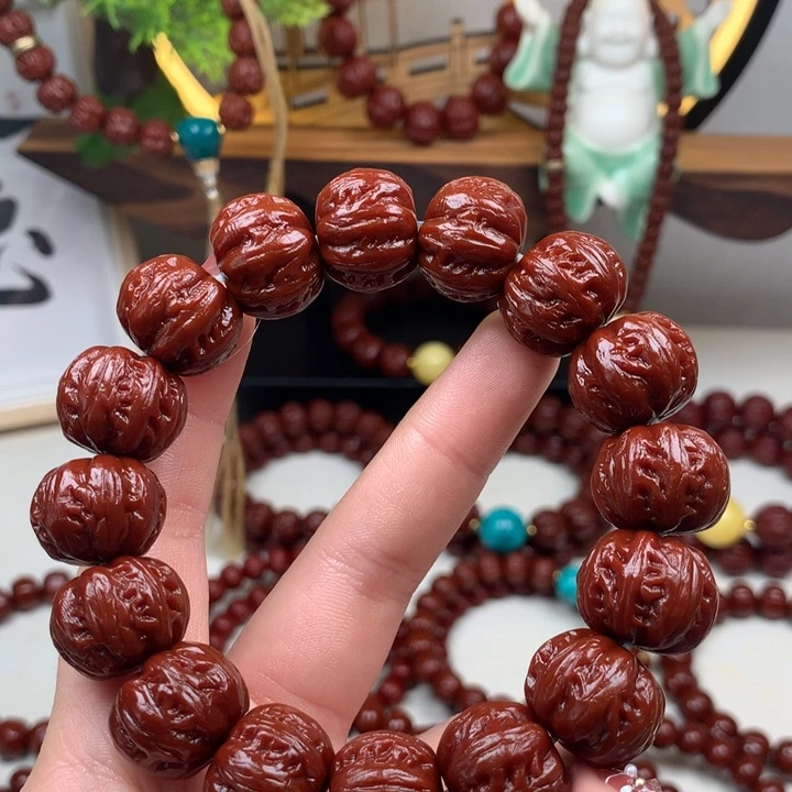 猴头核桃吊坠醉**人龙文京八棱18