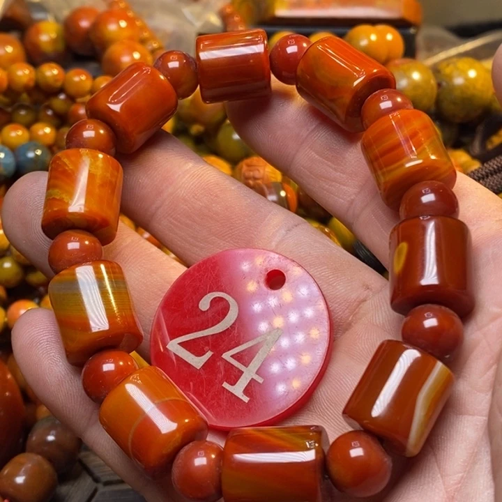 合金手链玛瑙/玉髓蓝****✔