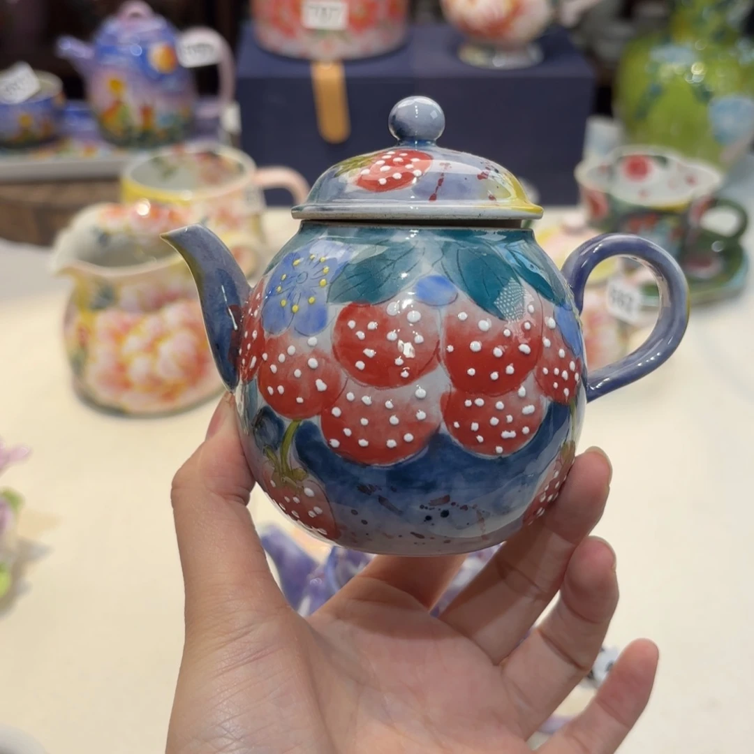 景德镇手绘高温釉下彩陶瓷茶具