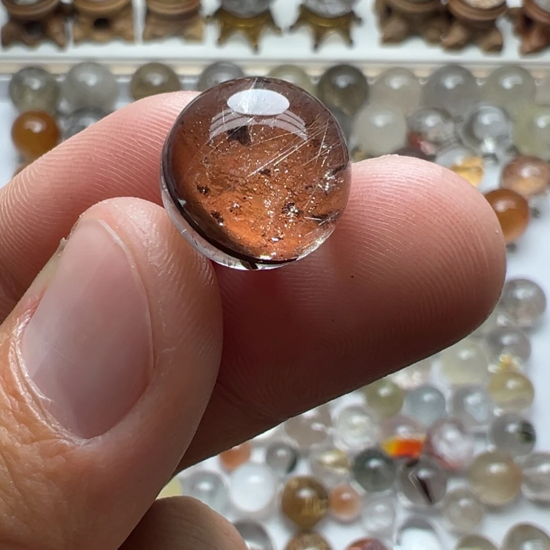 未镶嵌水晶珠宝半成品云母片球