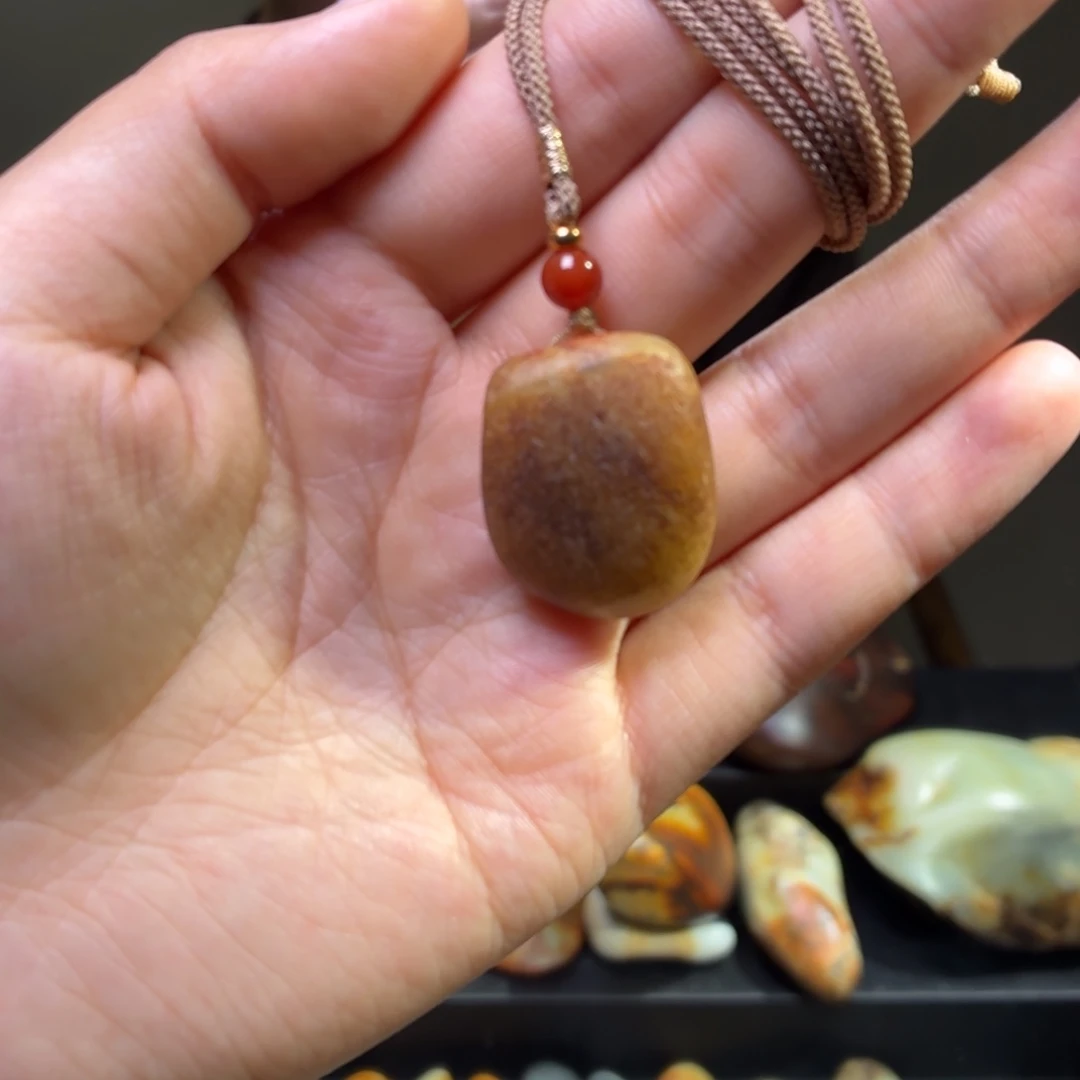 和田玉未镶嵌挂件14.6