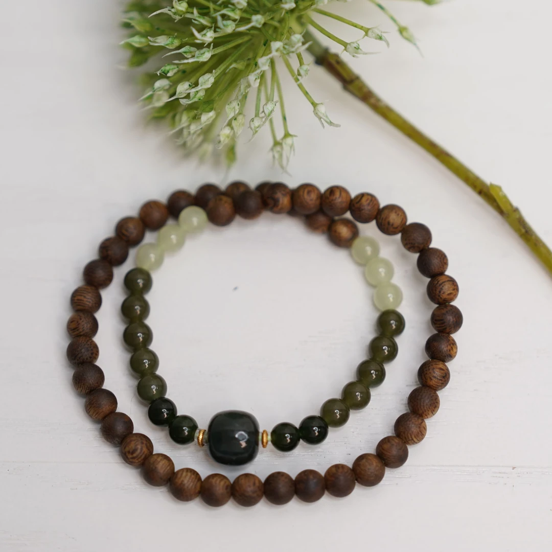 沉香百韵.沉香diy双圈AB001