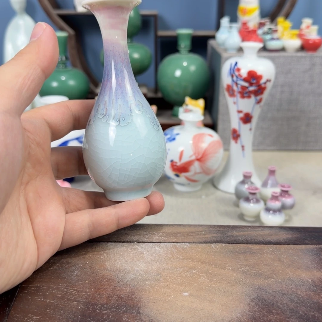 陶瓷手工小花器摆件