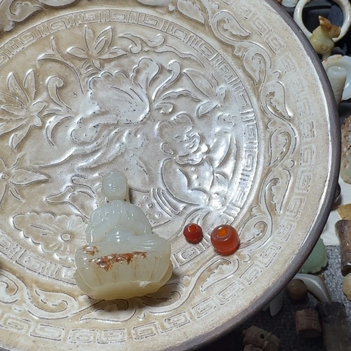 瓷片刻花瓷盘11111111