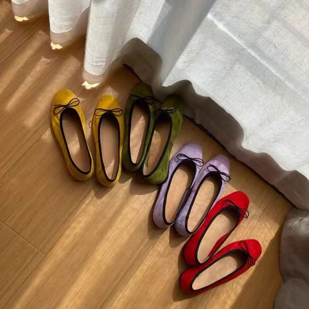 新款法式温柔浅口豆豆鞋女春秋小香风单鞋仙女晚晚风A13-2026