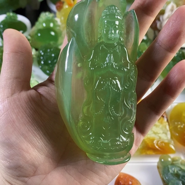 未镶嵌岫玉手把件