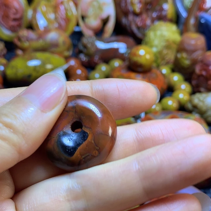 玛瑙/玉髓未镶嵌战国红