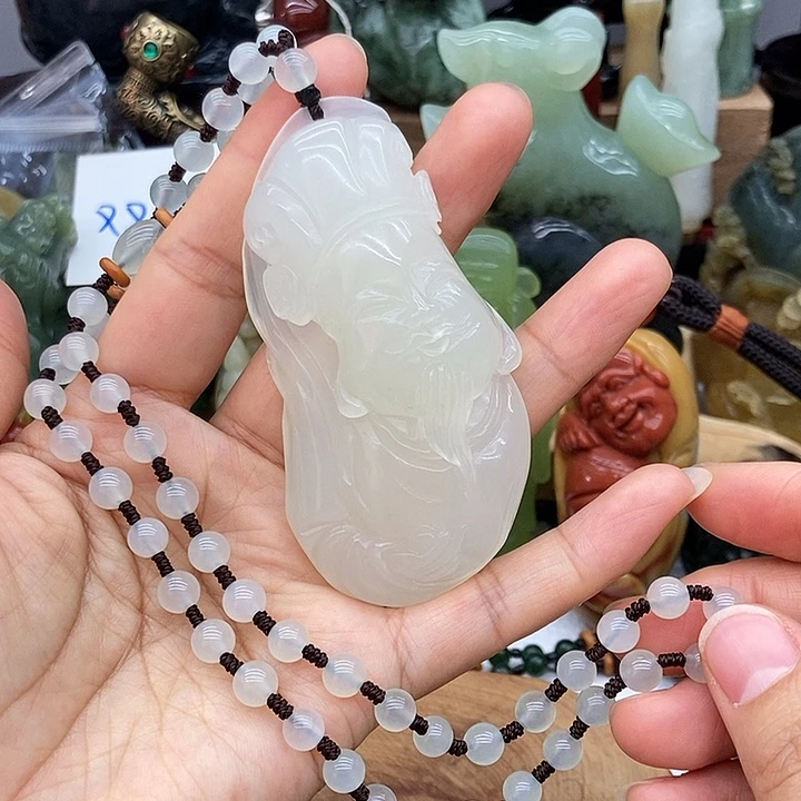 岫玉未镶嵌吊坠挂件