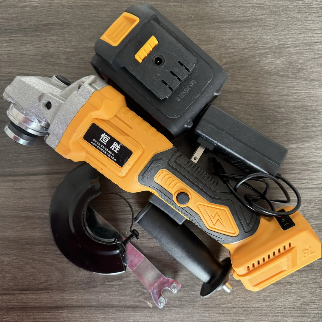 【一电一充】恒胜新款锂电角磨机多功能角磨机打磨抛光除锈磨光机