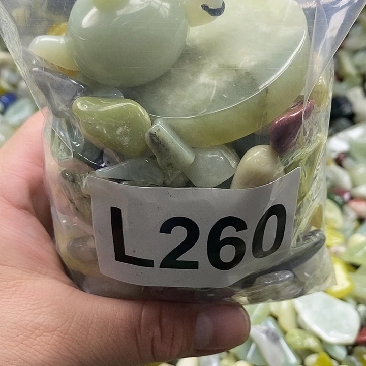 岫玉鱼缸石未镶嵌