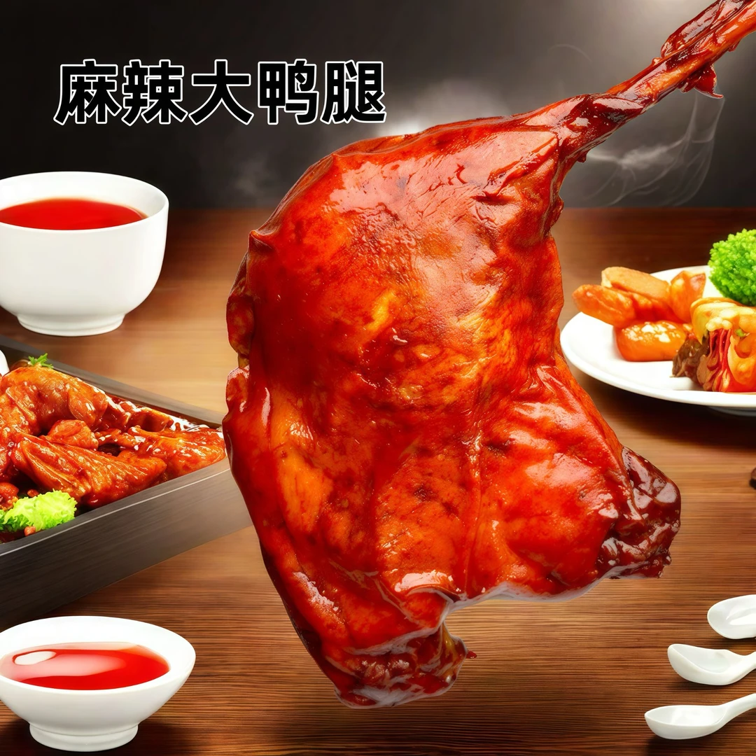 乡巴佬盐焗腿休闲解馋麻辣鸭腿零食开袋即食出行夜宵大鸭腿