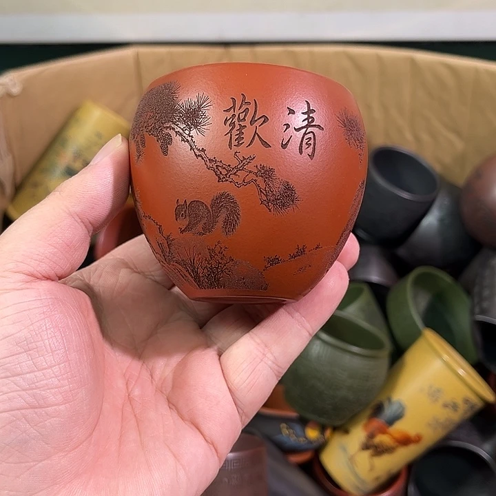 茶杯紫砂全手工紫砂主人杯