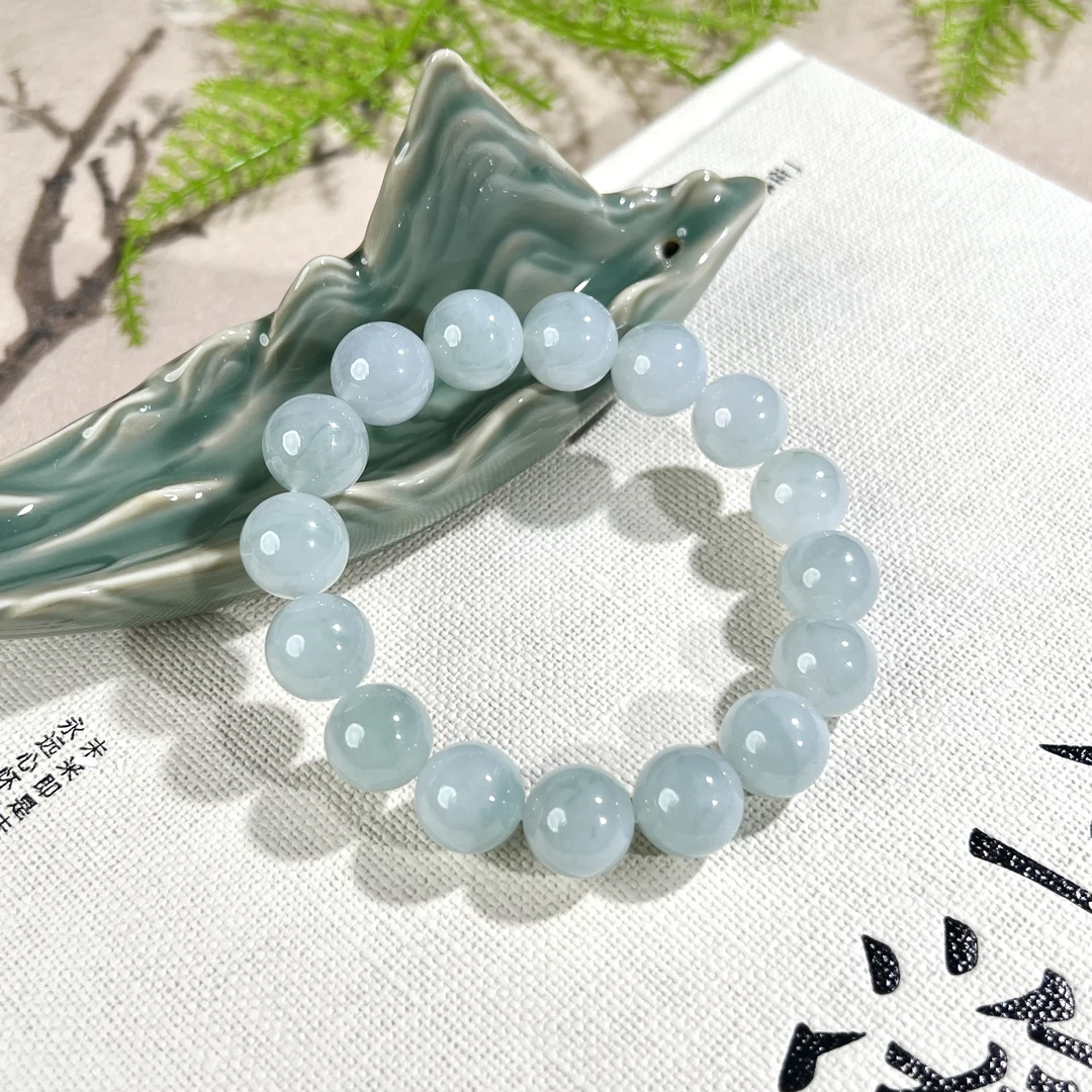 【泽云珠宝】翡翠圆珠手串多样性发一12mm