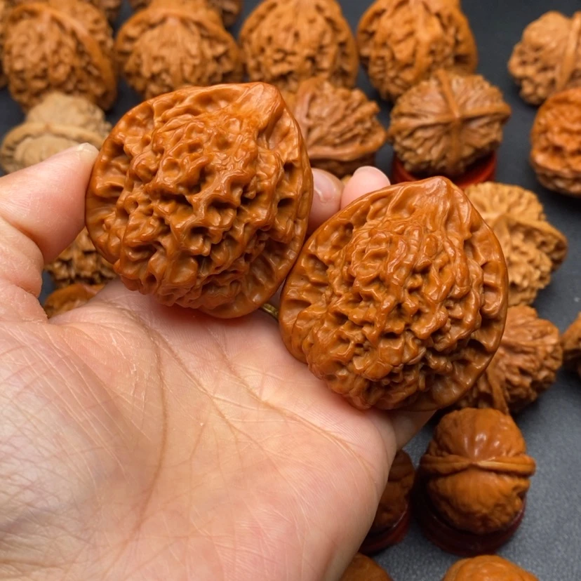 【闪购商品】文玩核桃把件45官帽